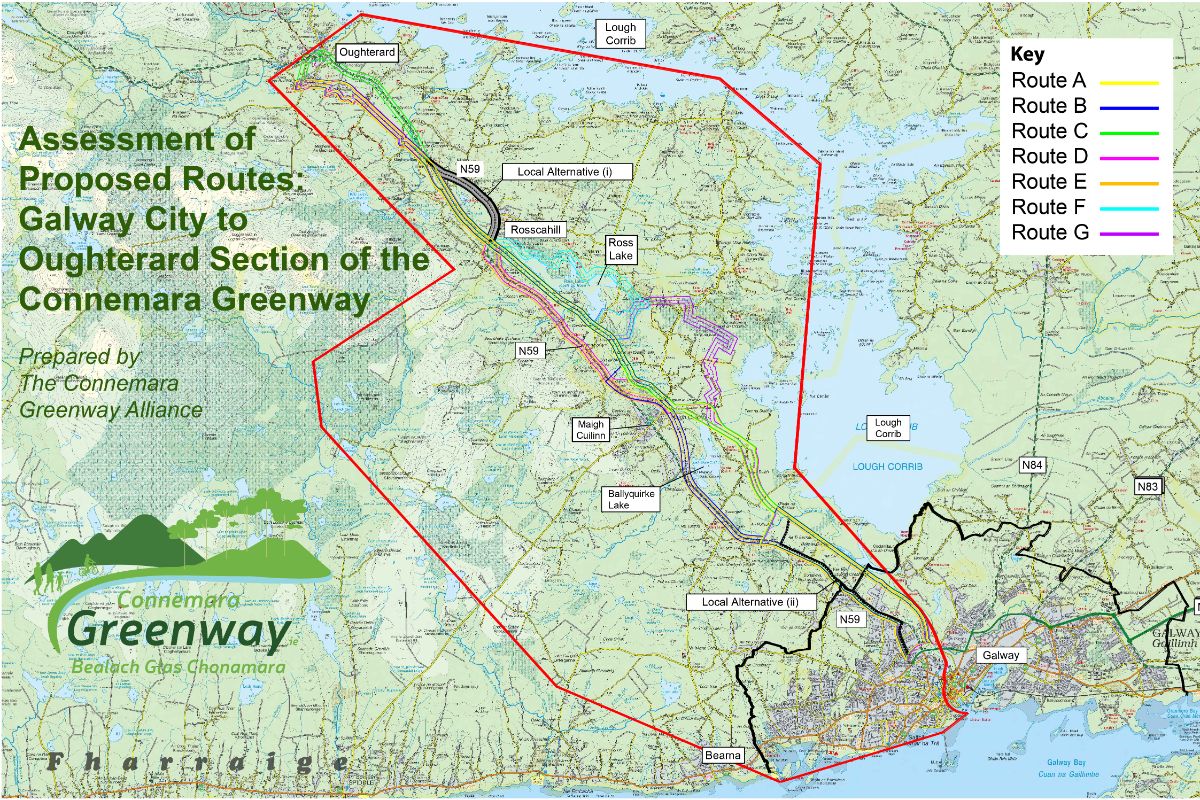 Connemara Greenway Route Options