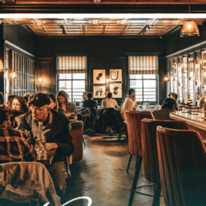 Enjoy Kirby's at Busker Brownes