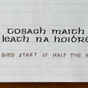 Celtic Calligraphy Workshop at The Dean